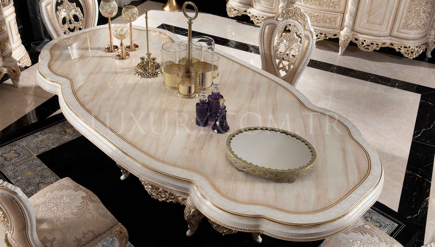 Lüks Avola Klasik Yemek Odası - 5