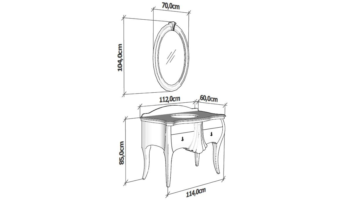 Lüks Balnora Klasik Banyo Takımı - 4