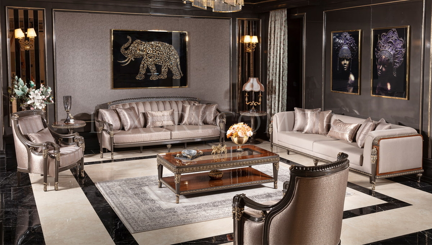 Lüks Bermuda Ceviz Modern Koltuk Takımı - 1128