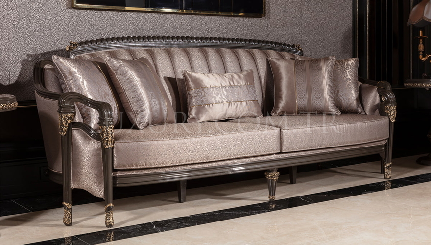 Lüks Bermuda Ceviz Modern Koltuk Takımı - 9