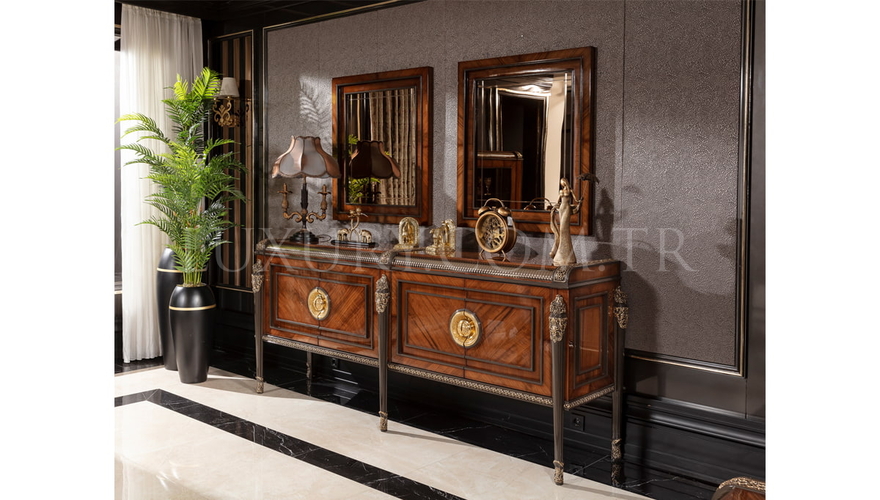 Lüks Bermuda Ceviz Modern Yemek Odası - 9