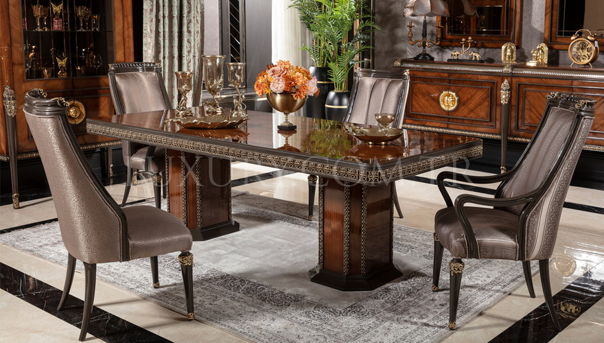 Lüks Bermuda Ceviz Modern Yemek Odası - 3