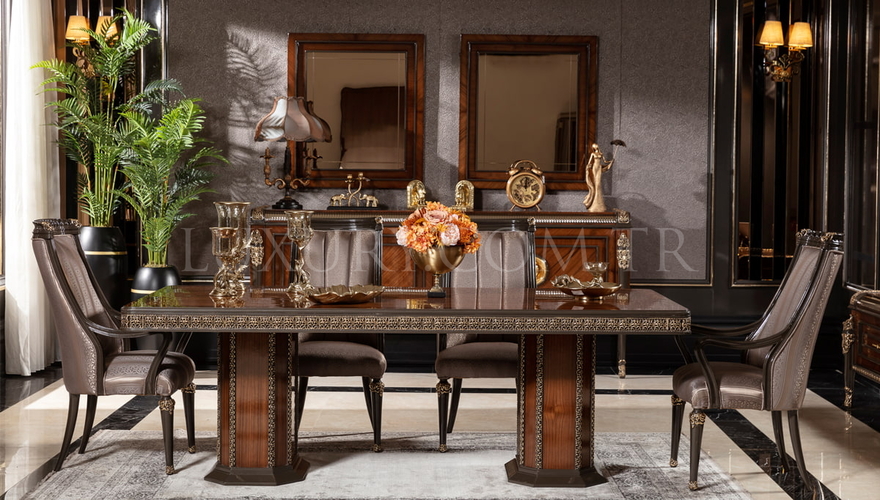 Lüks Bermuda Ceviz Modern Yemek Odası - 2