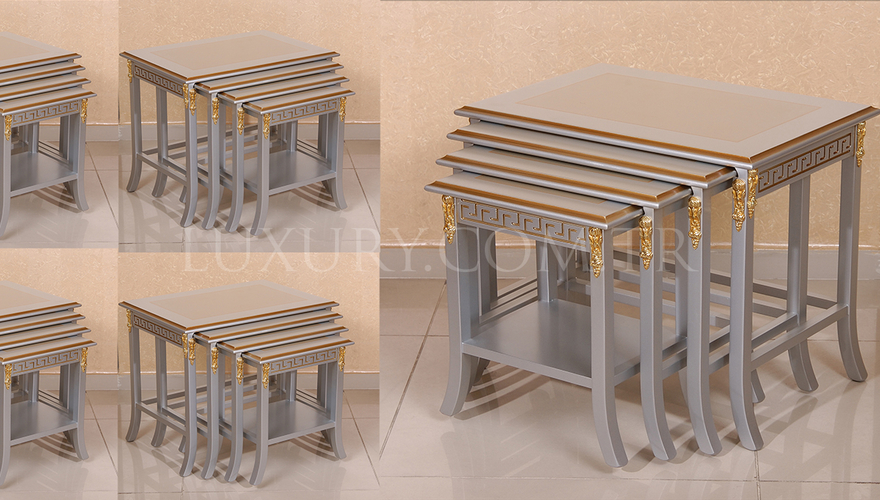 Lüks Bronz Zigon Sehpa - 1050