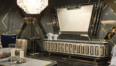 Lüks Burnley Luxury TV Ünitesi