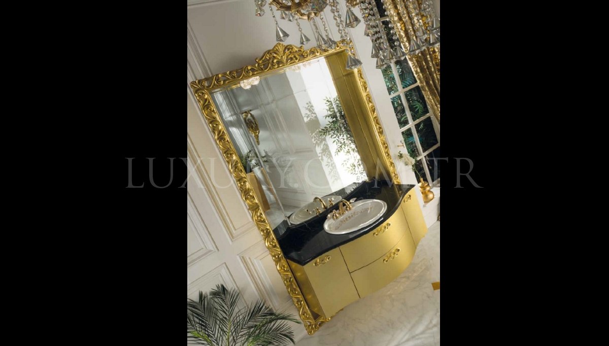 1015 - Lüks Dukyor Altın Klasik Banyo Takımı