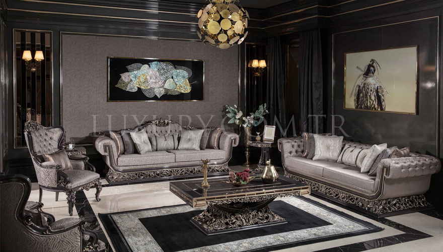 Lüks Eritre Chester Klasik Koltuk Takımı - 2