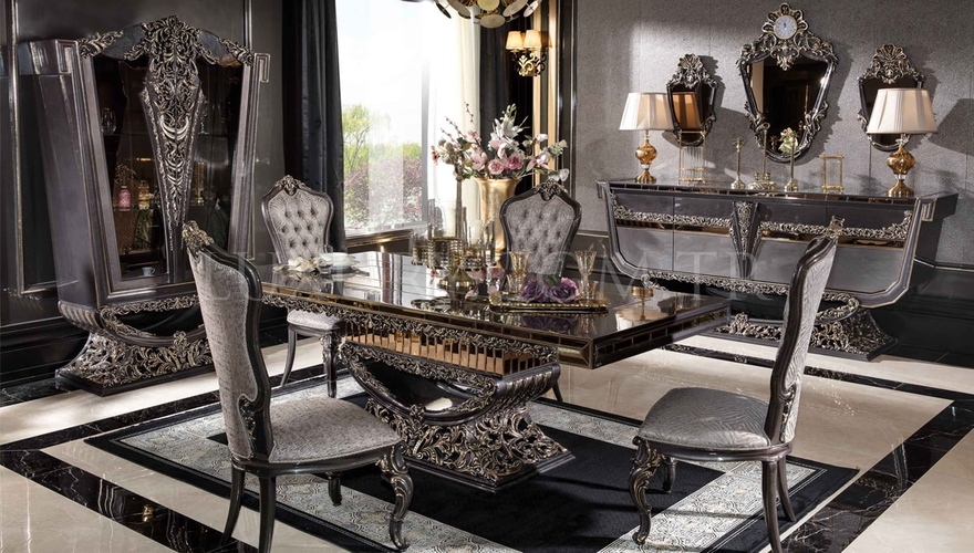 Lüks Eritre Chester Klasik Yemek Odası - 1128