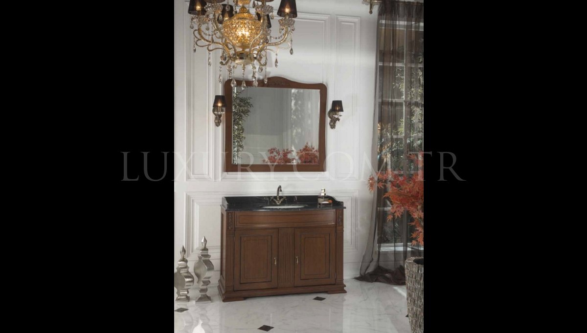 1015 - Lüks Fursit Ceviz Klasik Banyo Takımı