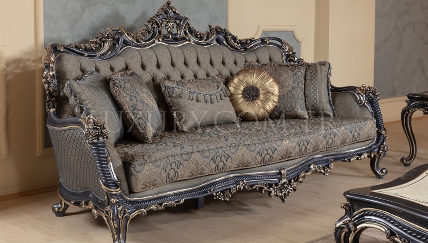 Lüks Gazel Classic Sofa Set - 3