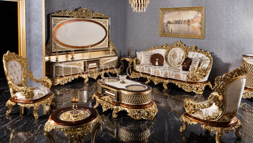 Lüks Hazar Classic Sofa Set - 2