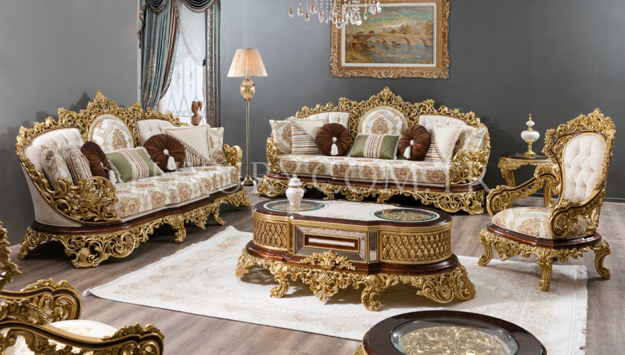 Lüks Hazar Classic Sofa Set - 1