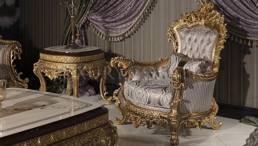 Lüks Hisar Ensemble de canapés classiques - 3