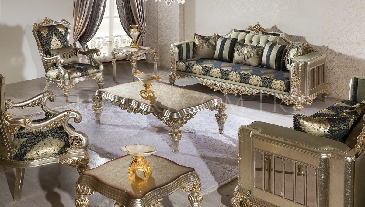 865 - Lüks Jasmina Art Deco Koltuk Takımı