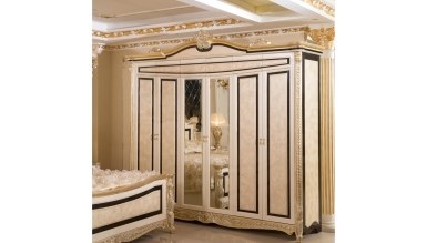 Lüks Kaldore Desenli Klasik Yatak Odası - Thumbnail