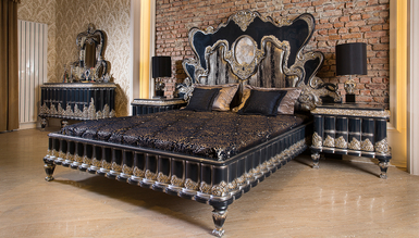 Lüks Kasablanka Klasik Yatak Odası - Thumbnail
