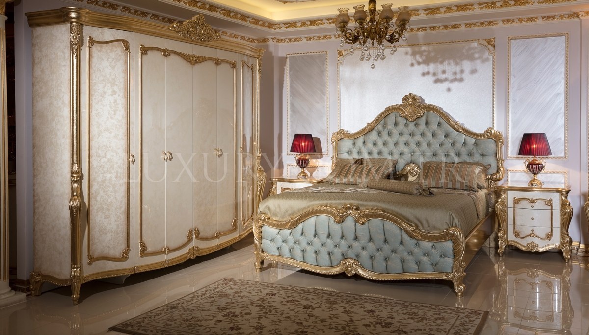 Lüks Kayıhan Desenli Klasik Yatak Odası - 1