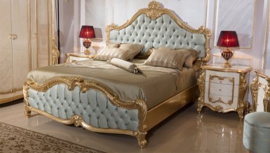 Lüks Kayıhan Desenli Klasik Yatak Odası - Thumbnail