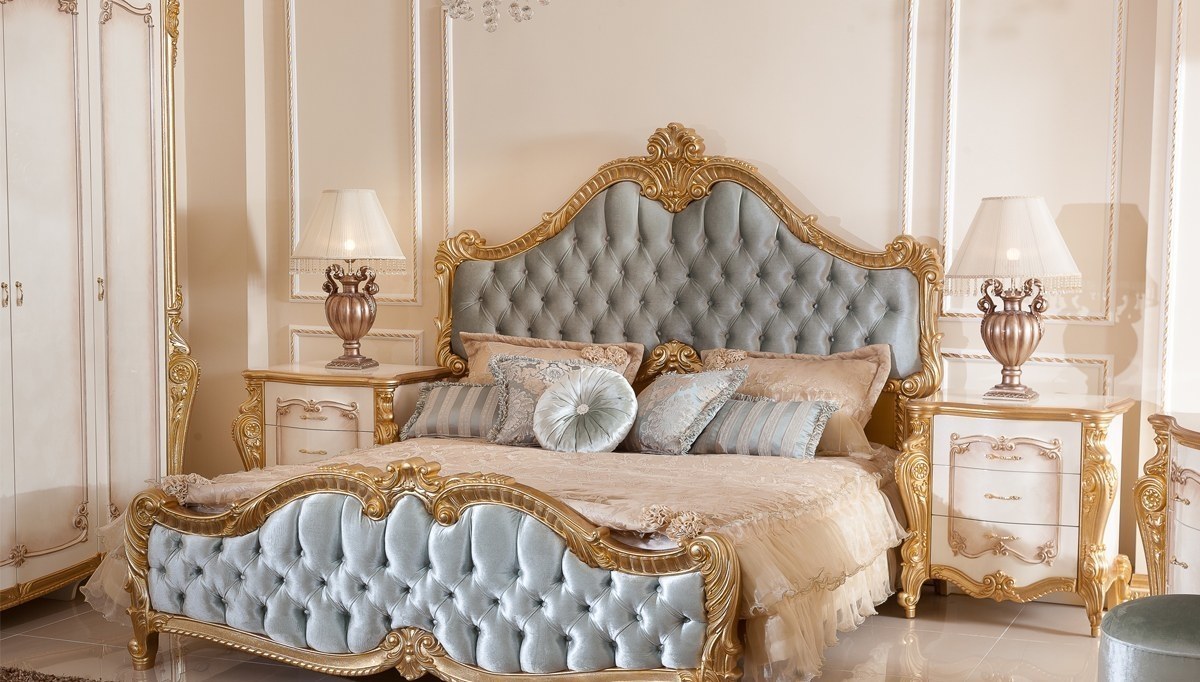 Lüks Kayıhan Desenli Klasik Yatak Odası