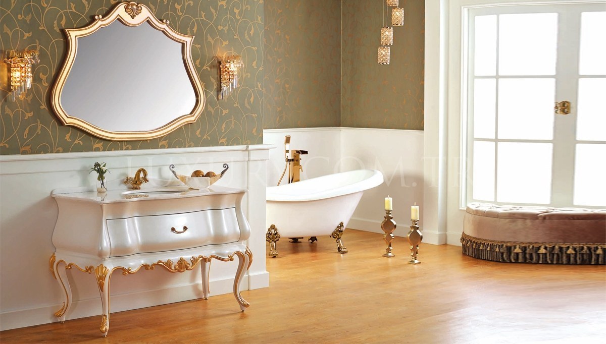 Lüks Kortena Klasik Мебель для ванной комнаты Takımı - 1