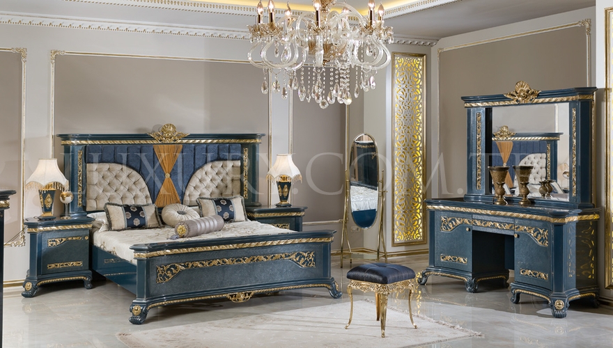 1050 - Lüks Kozena Bronz Yatak Odası