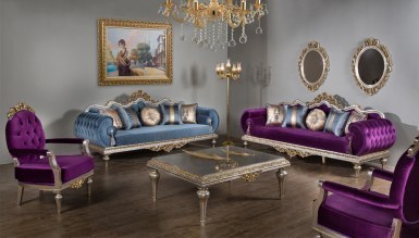 Lüks Kral Art Deco Koltuk Takımı - Thumbnail