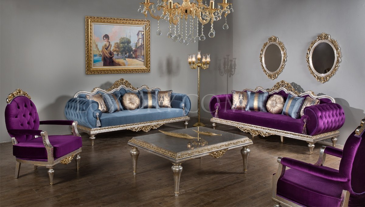 852 - Lüks Kral Art Deco Koltuk Takımı