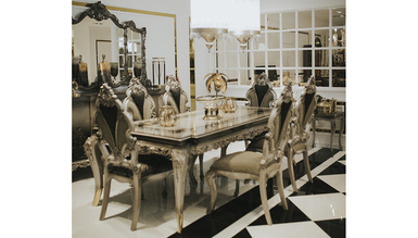 Lüks Leonar Klasik Yemek Odası - Thumbnail