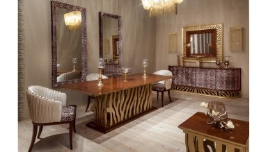 Lüks Leopar Luxury Yemek Odası - Thumbnail