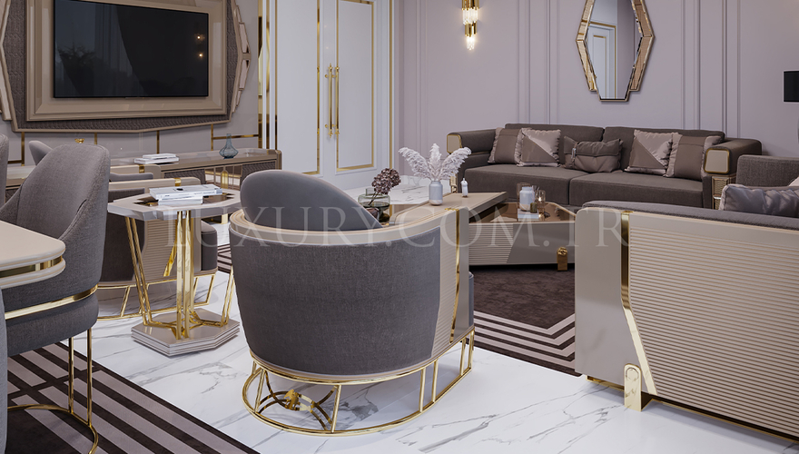 Lüks Loftusa Metal Koltuk Takımı - 4