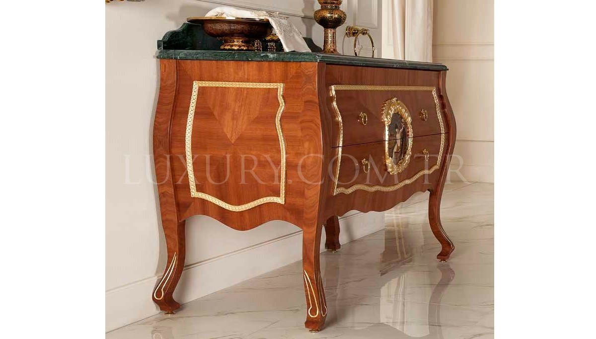 Lüks Lunera Klasik Мебель для ванной комнаты Takımı - 5