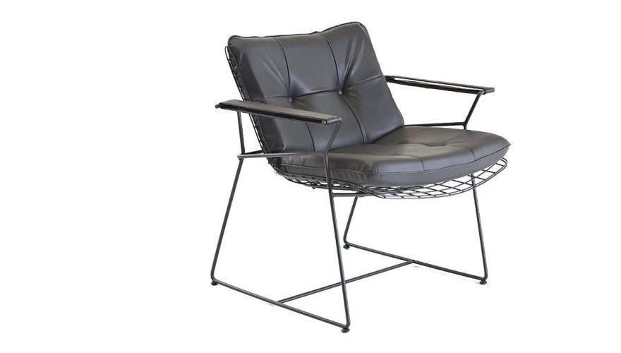 920 - Lüks Makem Kısa Metal Sandalye