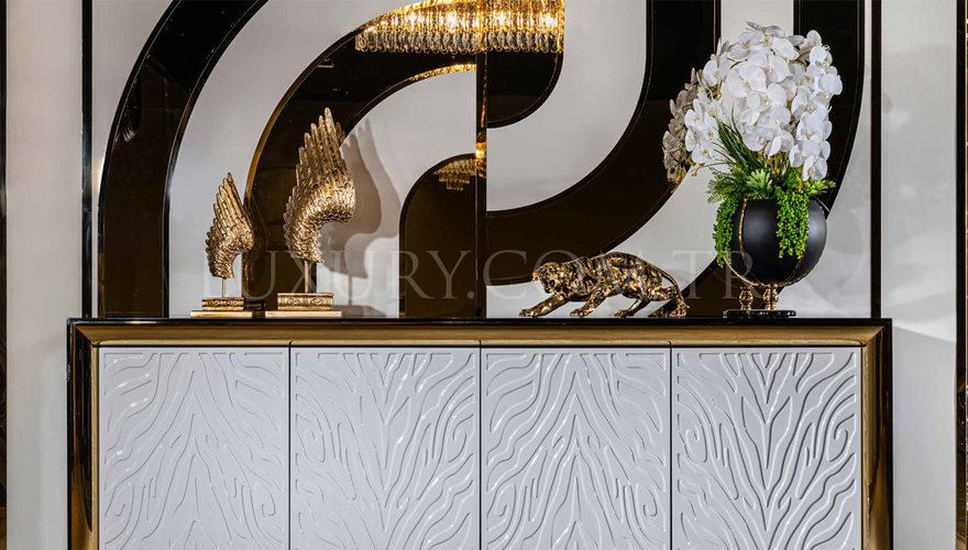 Lüks Massin Metal Yemek Odası - 3