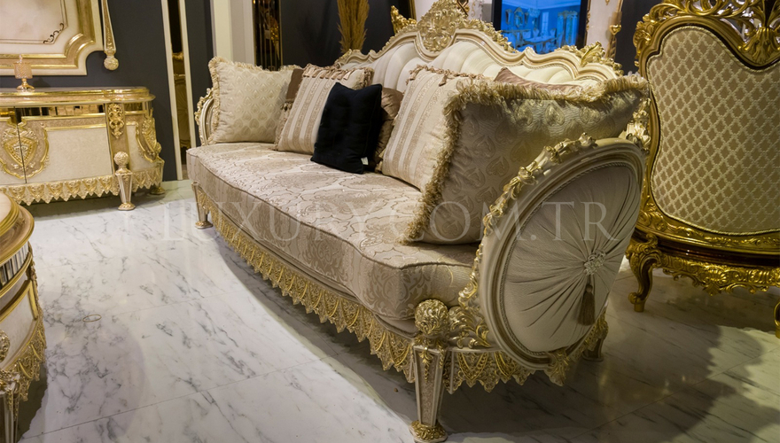 Lüks Melina Classic Sofa Set - 6