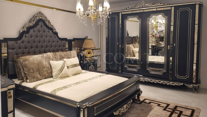 Lüks Mirabella Classic Black Bedroom - 766
