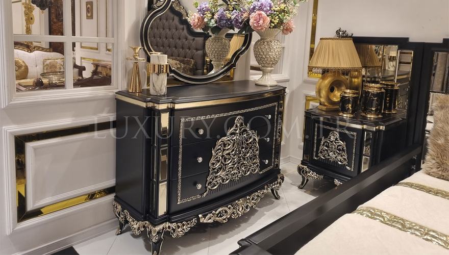 Lüks Mirabella Klasik Siyah Спальня - 3