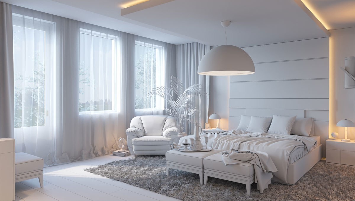 2023 Lüks Elegant Otel Odası Dekorasyonu