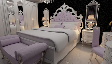 Lüks Mons Klasik Yatak Odası - Thumbnail