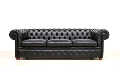 Lüks Monza Deri Chester 3’lü Koltuk - 1102 Luxury Line