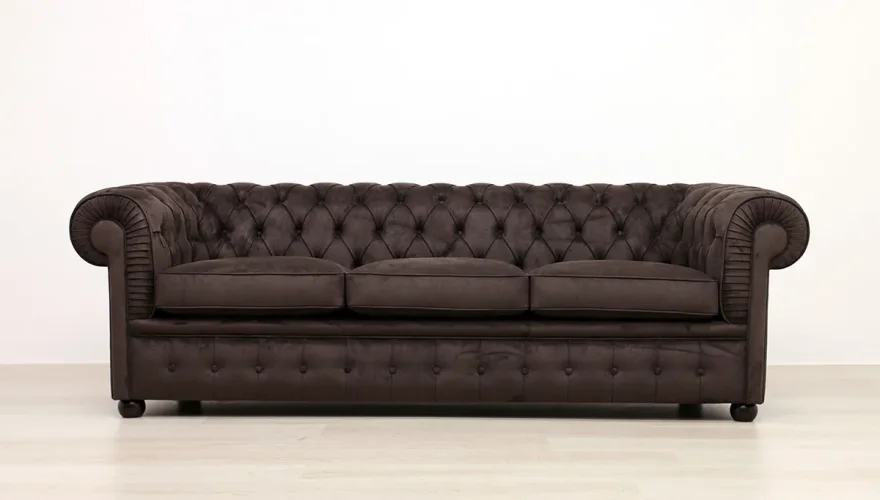 Lüks Monza Deri Chester 3’lü Koltuk - 6