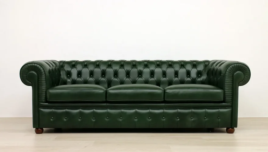 Lüks Monza Deri Chester 3’lü Koltuk - 7