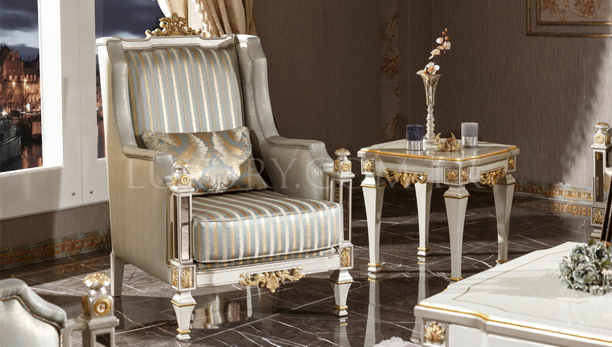 Lüks Osetya Chester Klasik Koltuk Takımı - 4