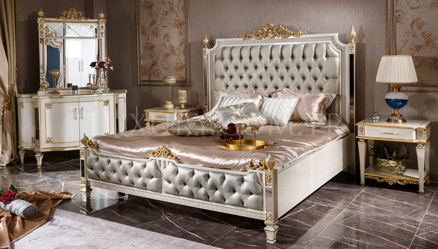 Lüks Osetya Chester Klasik Yatak Odası - 5