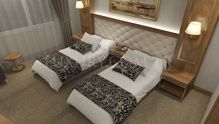 Lüks Oslonas Otel Odası - 