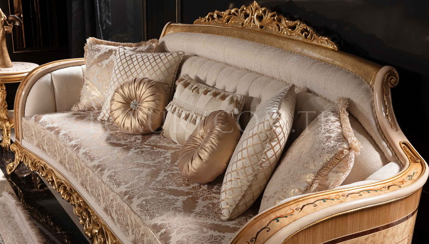 Lüks Panamera Krem Классическая Комплект Дивана - 5