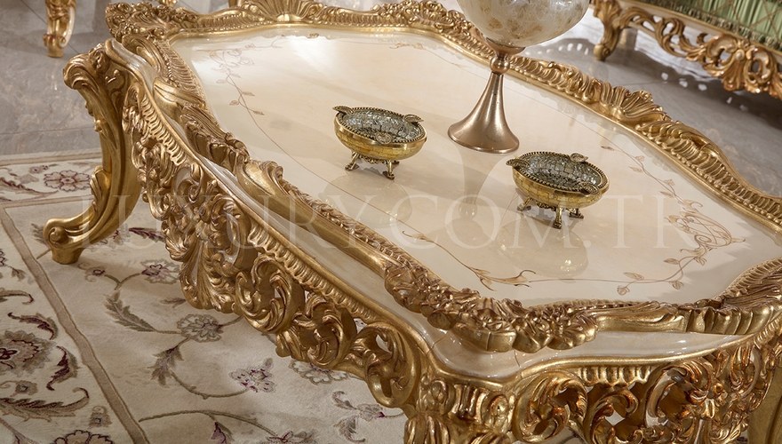 Lüks Pargalı Ensemble de canapés classiques - 8