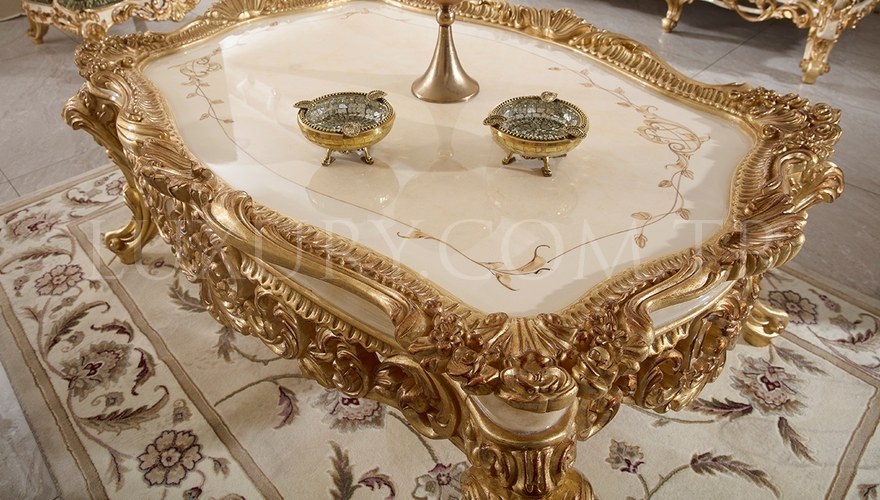 Lüks Pargalı Ensemble de canapés classiques - 9