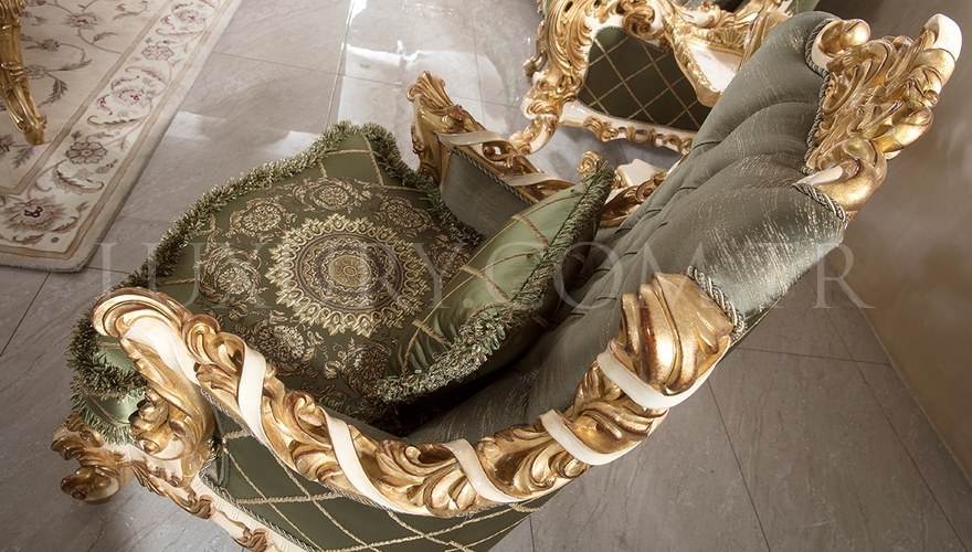 Lüks Pargalı Ensemble de canapés classiques - 14