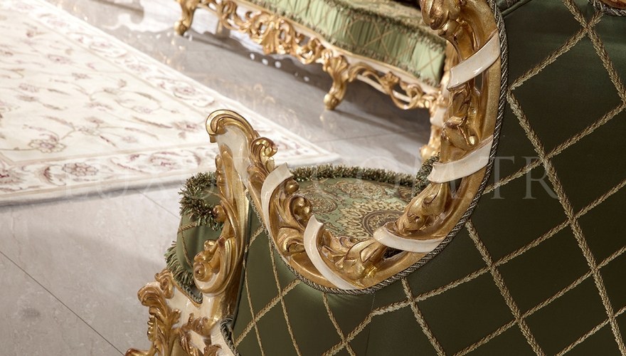 Lüks Pargalı Ensemble de canapés classiques - 15