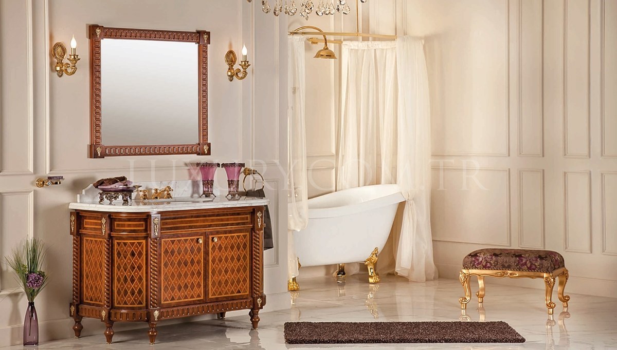 Lüks Perena Klasik Мебель для ванной комнаты Takımı - 1